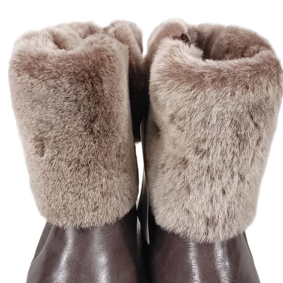 Bussola Faux Fur Boots Slouchy Wool Lined - Picture 9 of 16
